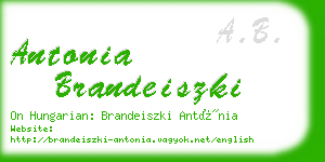 antonia brandeiszki business card